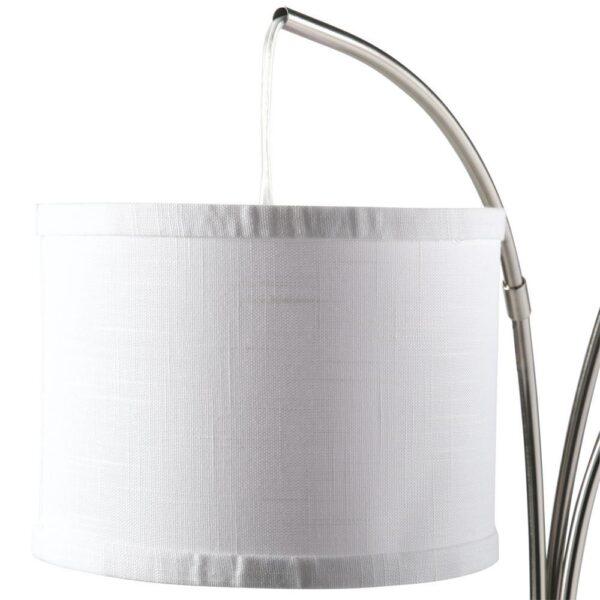 78 in. Height 3-Arc Floor Lamp - Brushed Nickel Finish 1