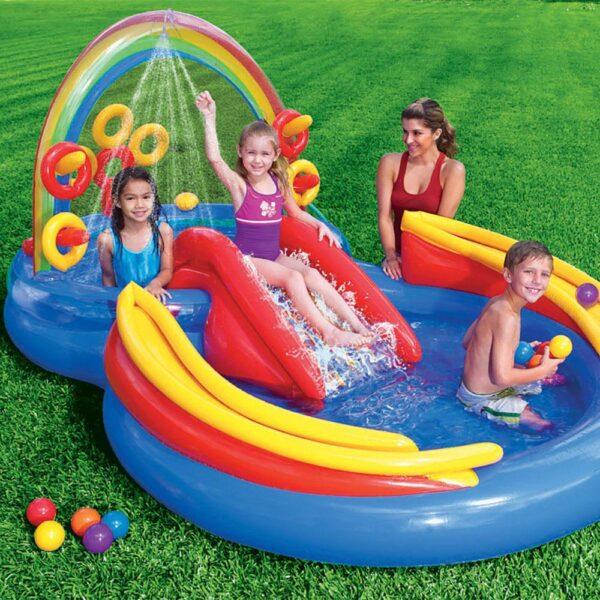 9.75 ft. x 6.3 ft. x 52.8 in. Deep Inflatable Kiddie Pool