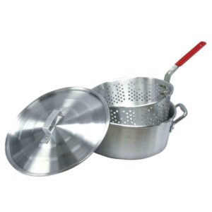 10.5 qt. Aluminum Fryer Pot with Strainer