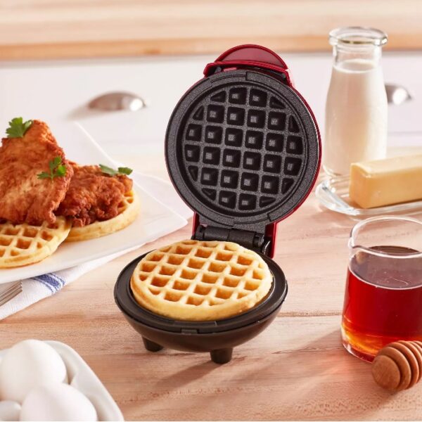 Mini Waffle Maker red