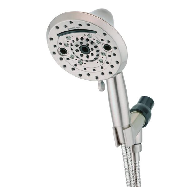 Oxygenics® Amp® 10-Spray Brushed Nickel Handheld Showerhead