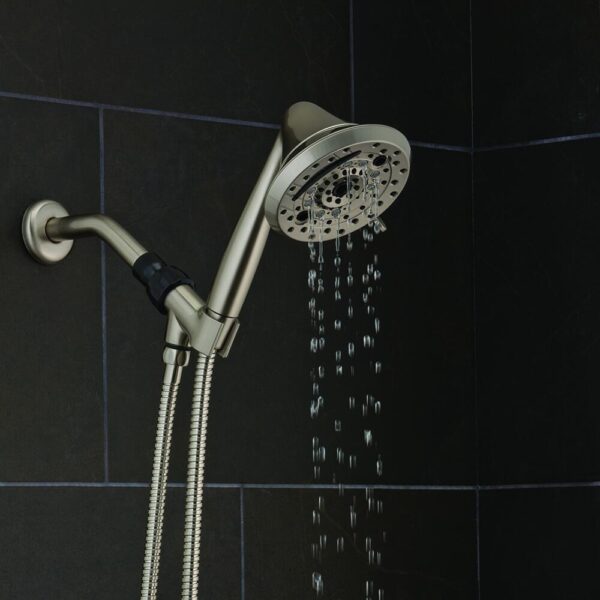 Oxygenics® Amp® 10-Spray Brushed Nickel Handheld Showerhead