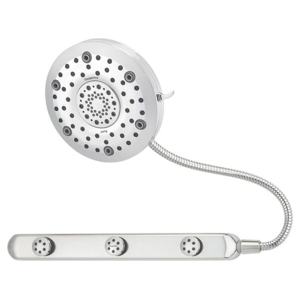 Oxygenics® BodyBar® with Rush® 11-Spray Chrome Showerhead and BodyBar Combo