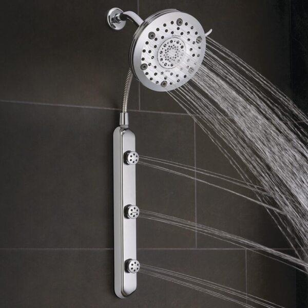 Oxygenics® BodyBar® with Rush® 11-Spray Chrome Showerhead and BodyBar Combo