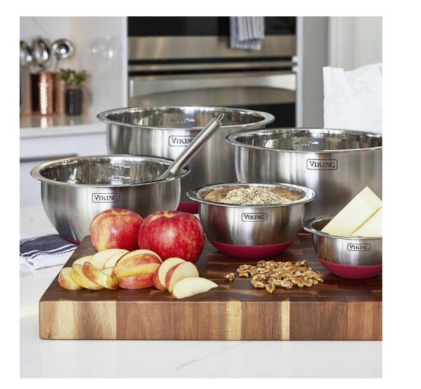 Viking 10-Piece Stainless Steel Mixing, Prep and Serving Bowl Set