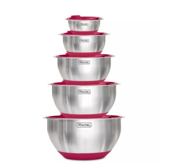 Viking 10-Piece Stainless Steel Mixing, Prep and Serving Bowl Set