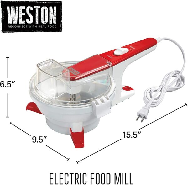 Weston Electric Food 3 Stainless Steel Milling Discs, 1.75 Quart, White (61-0201-W)