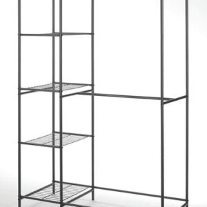 Gunmetal Double Rod Clothing Rack