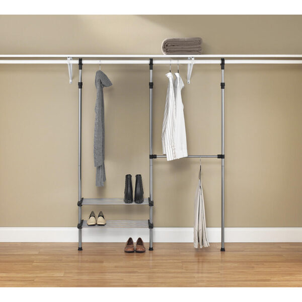 Whitmor® Silver Closet Rod Clothing Rack 5