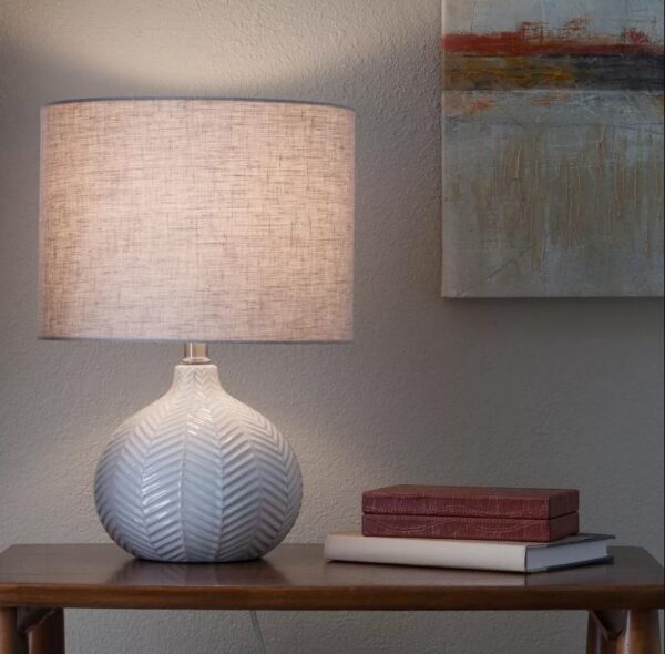 Textured Ceramic Accent Lamp Cream - Threshold™