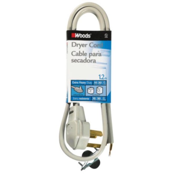 Woods 10 3 Clothes Dryer Power Cord 16ft