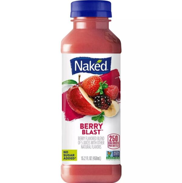 12 pks Naked All Natural Berry Blast Smoothie - 15.2 fl oz/pack