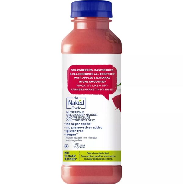 12 pks Naked All Natural Berry Blast Smoothie - 15.2 fl oz/pack - Image 3