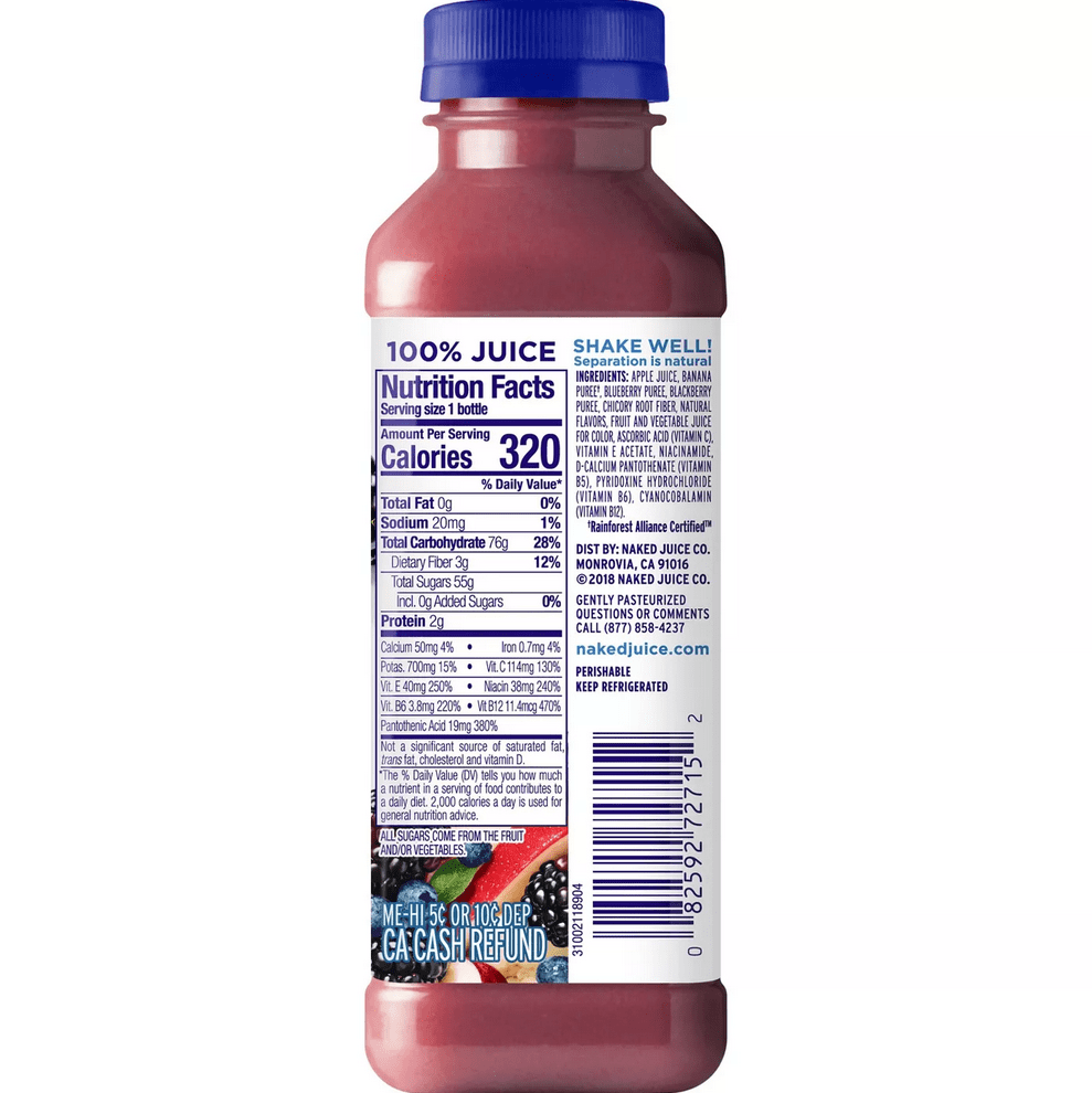 Pks Naked Blue Machine Juice Smoothie Fl Oz Pack Kitchen Appliances Auto Jump