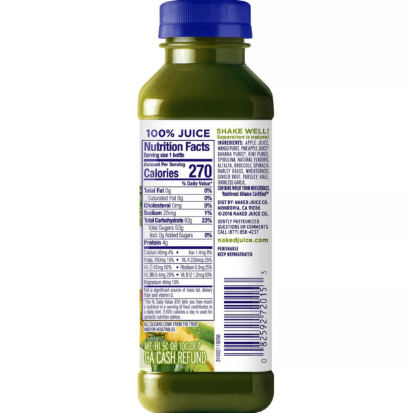 Naked Green Machine All Natural Fruit Boosts Juice Smoothie 15.2oz2