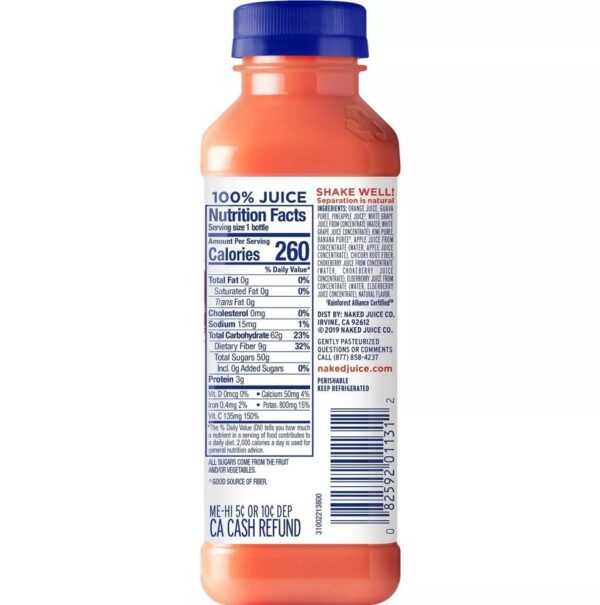 12pks Naked Juice Guava - 15.2 fl oz/pack - Image 2