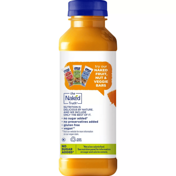 12 pks Naked Mighty Mango Fruit Juice Smoothie - 15.2 fl oz/pack - Image 3