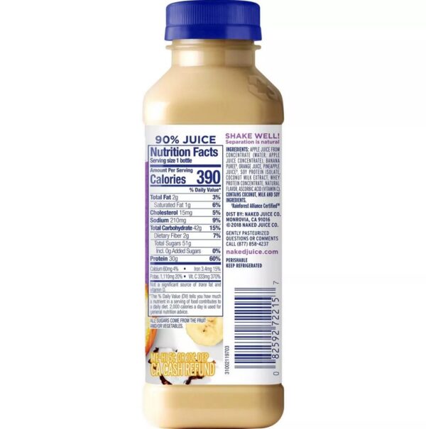 Naked Protein Zone Protein Juice Smoothie 15.2oz2