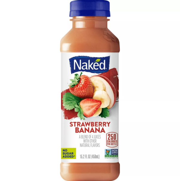 12pks Naked Strawberry Banana Juice Smoothie - 15.2 fl oz/pack