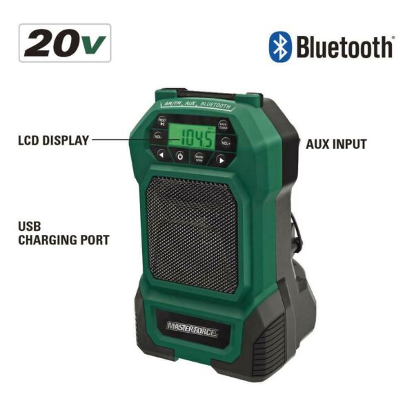 20-Volt Cordless Radio with Bluetooth® masterforce