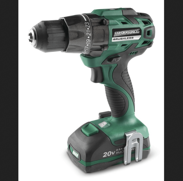 20-Volt Brushless Cordless 1/2 in Drill and 1/4 in Impact Driver Combo Kit masterforce