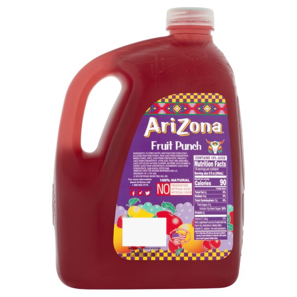 AriZona Fruit Punch Juice Cocktail, 128 Fl. Oz.