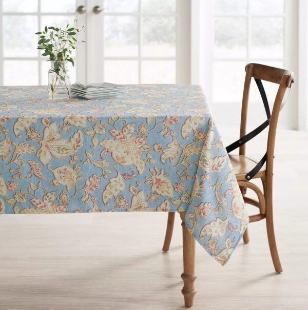 Jacobean Floral Print Tablecloth