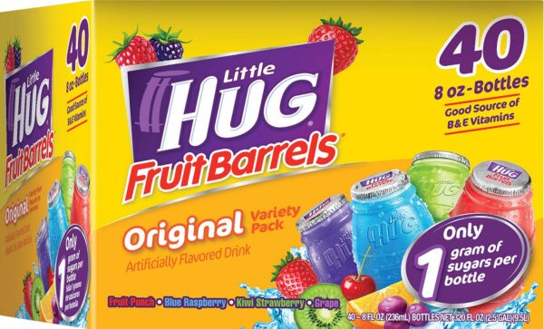 Fruit Barrels Original 40 Count Variety Pack Fruit Drink  Little Hug - Image 3