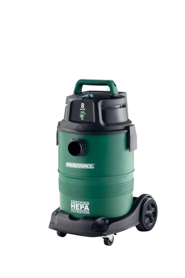 Masterforce 8 Gallon Certified HEPA Wet Dry Shop Vacuum