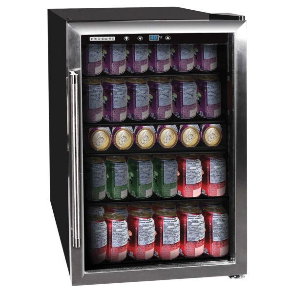 4.4-Cubic-Foot 126-Can Stainless Steel Door Beverage Center Compact Refrigerator Frigidaire