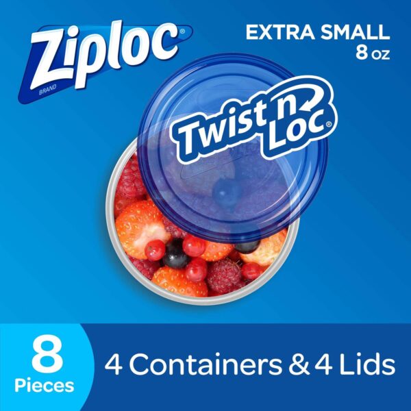 Ziploc Twist 'n Loc Extra Small Containers - 4ct