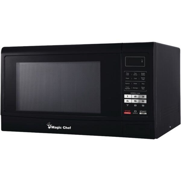 1.6 Cubic-Foot Countertop Microwave Magic Chef Quickly and easily prepare snacks or meals with the Magic Chef 1.6 Cu. Ft. Countertop Microwave, designed in classic white to work with any kitchen. This microwave offers 1,100 watts of power and 10 power levels, along with six 1-touch cook programs, to help you quickly and easily prepare a wide range of foods. For added convenience, the 3 auto defrost menus help select the proper defrosting time and power level to deliver the best results every time. Manufacturer Warranty Period: 1-year Product Dimensions (L x W x H, Weight): 17.9 x 21.8 x 12.8 in., 35.9 lbs. 1,100 watts Sleek control panel with digital display Auto cook menus for quick, 1-touch cooking convenience Convenient auto defrost modes by weight and time Ability to customize cooking with the choice of 10 power levels Push button easily opens door Multitask with ease using the kitchen timer Activate the built-in child safety lock for added peace of mind Product Dimensions (L x W x H, Weight): 17.9 x 21.8 x 12.8 in., 35.9 lbs.