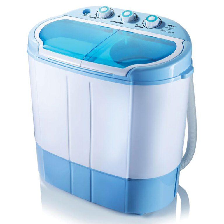 Compact and Portable Washer and Spin Dryer Pure Clean Trust the Pure Clean Compact and Portable Washer and Dryer for easy, energy-efficient operation. Simply insert detergent and water and watch it work thanks to the transparent tub container. It requires no special parts or plumbing, and does not require the dryer to be vented as it is ventless.