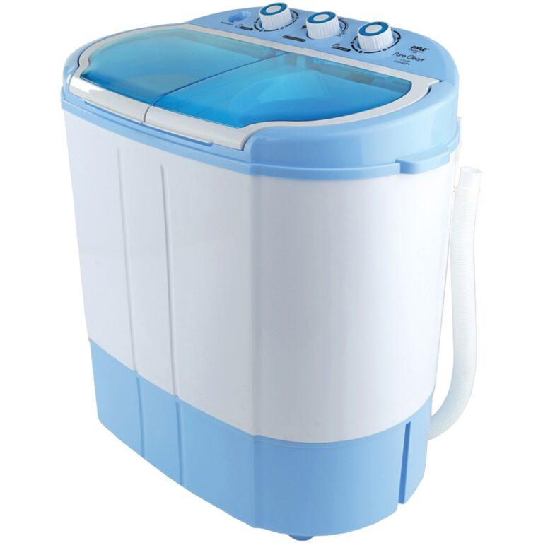 Compact and Portable Washer and Spin Dryer Pure Clean Trust the Pure Clean Compact and Portable Washer and Dryer for easy, energy-efficient operation. Simply insert detergent and water and watch it work thanks to the transparent tub container. It requires no special parts or plumbing, and does not require the dryer to be vented as it is ventless.