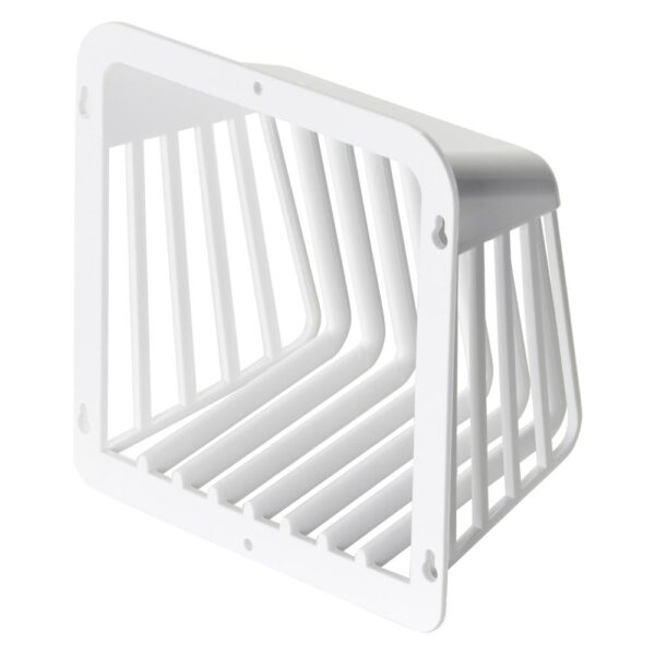 HY-GUARD EXCLUSION 6-In. Plastic Code-Compliant White Dryer Exhaust VentGuard1 Prevents wildlife from entering dryer exhaust vents while protecting against lint buildup and dryer fires Fits up to 4-in. vents Code compliant; provides clean, professional exclusion solution Made in the USA 1-year limited warranty