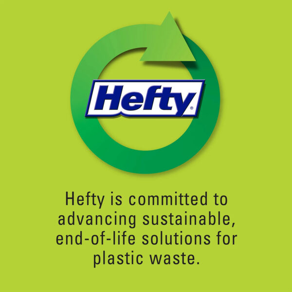 Hefty Ultra Strong 33-Gallon Trash Bags (90 ct.) Contains 180 ultra-strong 33-gallon trash can liners Heavy-duty trash bag for big cleanup jobs 1.05 mil construction ideal for even heavy garbage loads Triple Action Technology allows the bag to stretch to prevent leaks and tears