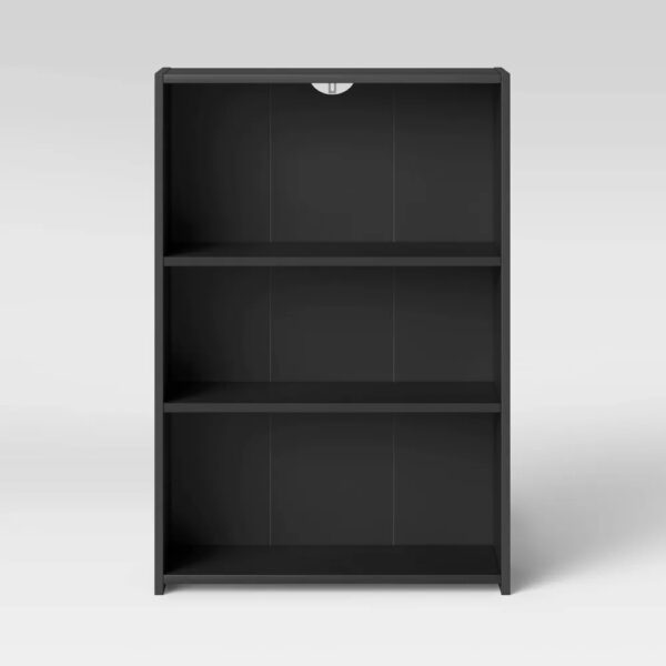 3 Shelf Bookcase  Black